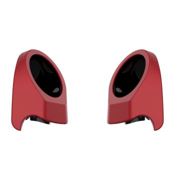 Wicked Red Denim 6.5 Inch Speaker Pods for Advanblack & Harley King Tour Pak