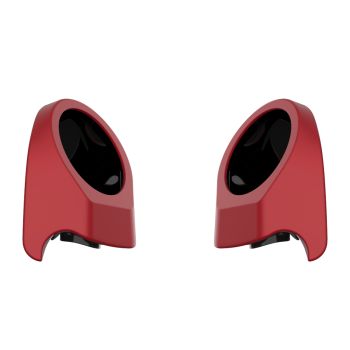 Wicked Red Denim 6.5 Inch Speaker Pods for Advanblack & Harley King Tour Pak