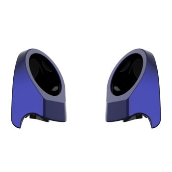 Zephyr Blue 6.5 Inch Speaker Pods for Advanblack & Harley King Tour Pak