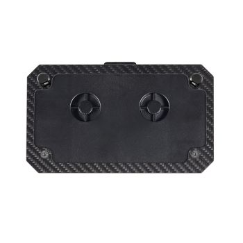 Advanblack Real Carbon Fiber LED License Plate Kit for '23.5Up Harley Touring Models