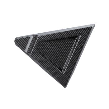 Advanblack Classic Twill Glossy Black Carbon Fiber Holeshot FXR Style Side Covers for '09-Up Harley Touring