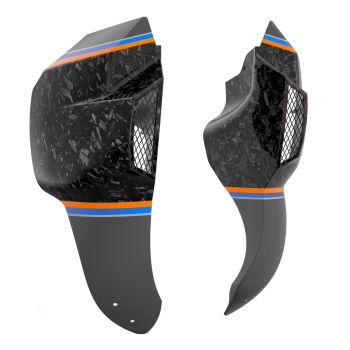 Daybrake Carbon Fiber Lower Leg Fairing For '12-'17 Dyna Low Rider, Street Bob & '18-Later Softail Low Rider S/ ST, Street Bob