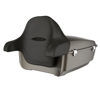 Advanblack River Rock Gray King Tour Pack Pad Luggage Trunk For '97-'21 Harley Davidson Touring Street Electra Road Glide 