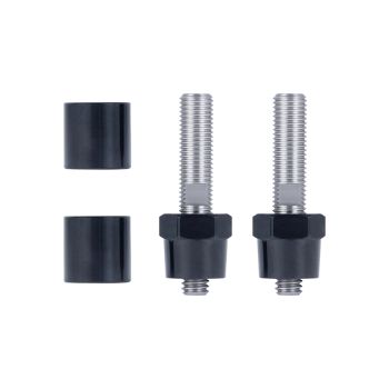 Advanblack Stainless Steel 1 1/5" Raised Mirror Mount Adapters for Indian Motorcycles