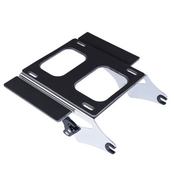 Chrome Detachable Two Up Rear Tour Trunk Pack Mounting Rack For  '09Up Harley Touring